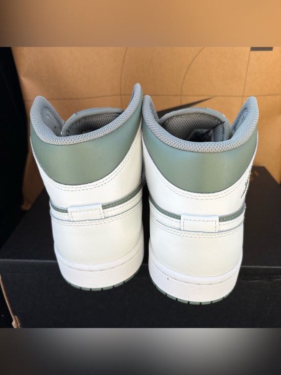 NEW Nike Air Jordan 1 Mid Summit White Lichen Green NBY DQ8426-107 Men Sizes main image 7